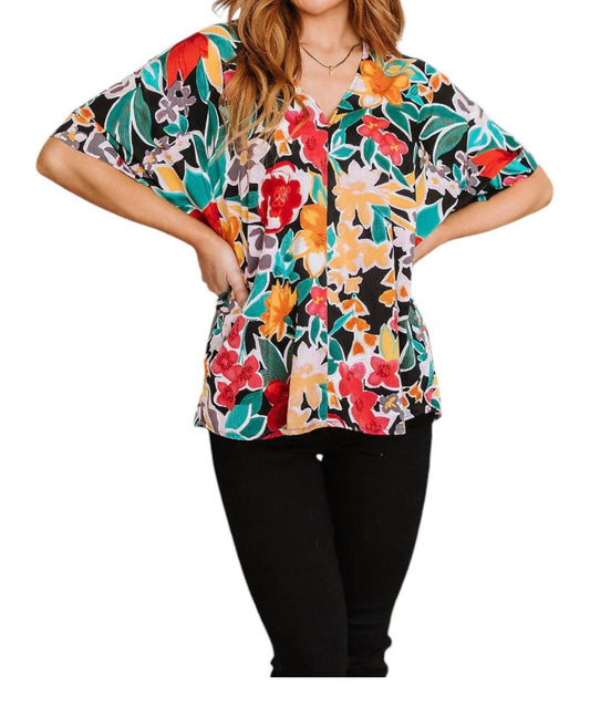 Jodifl - Pretty in Paradise Floral Blouse