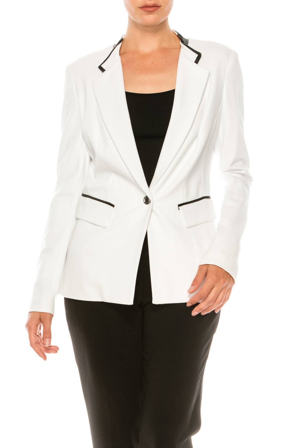 Peter Nygard - Long Sleeve Button Front Blazer