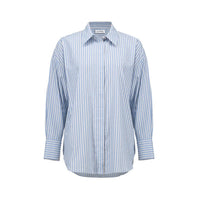 Joseph Ribkoff Women's Long Sleeve Button Down Blouse in blue vanilla - women's shirt - view 4