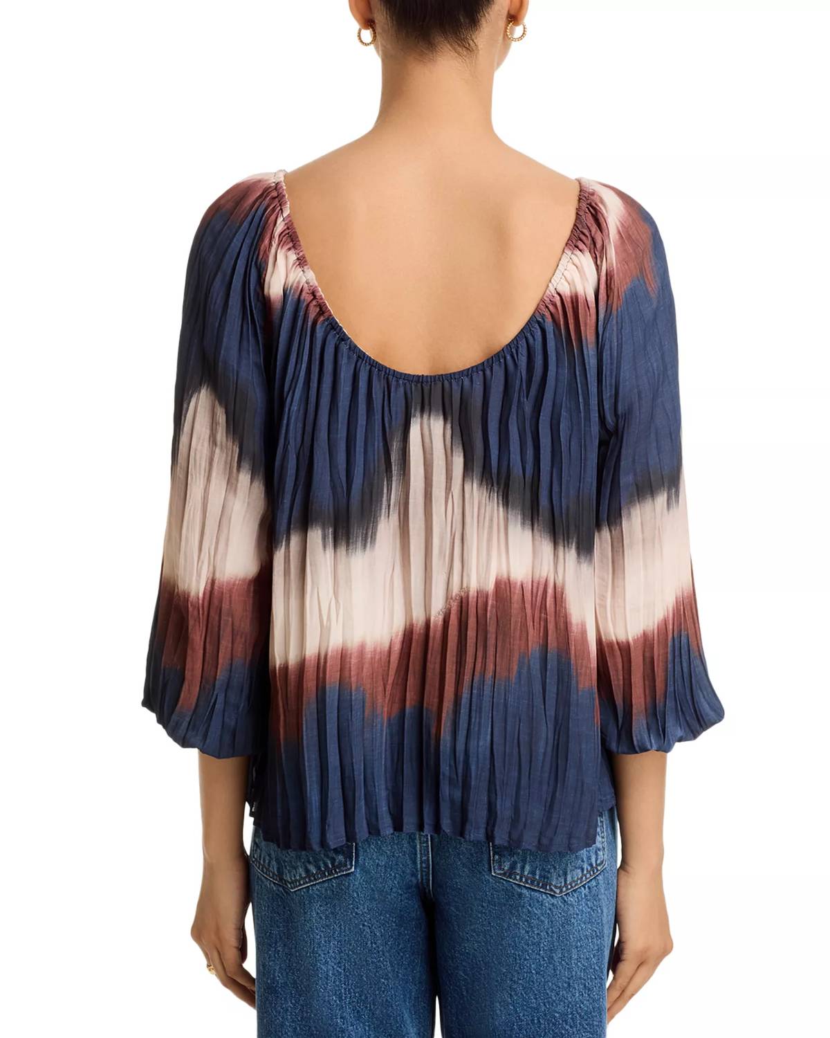 Bella Dahl - Pleated Three Quarter Sleeve Blouse