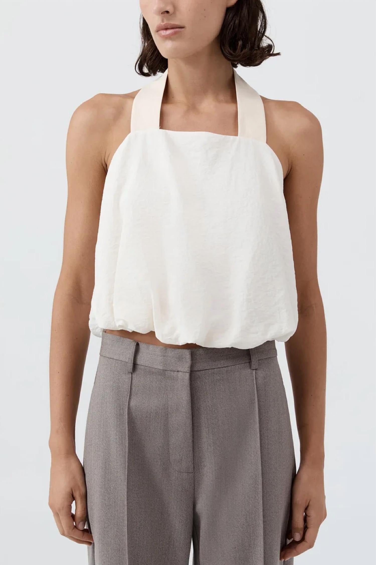 St. Agni - Cloud Twist Halter Top
