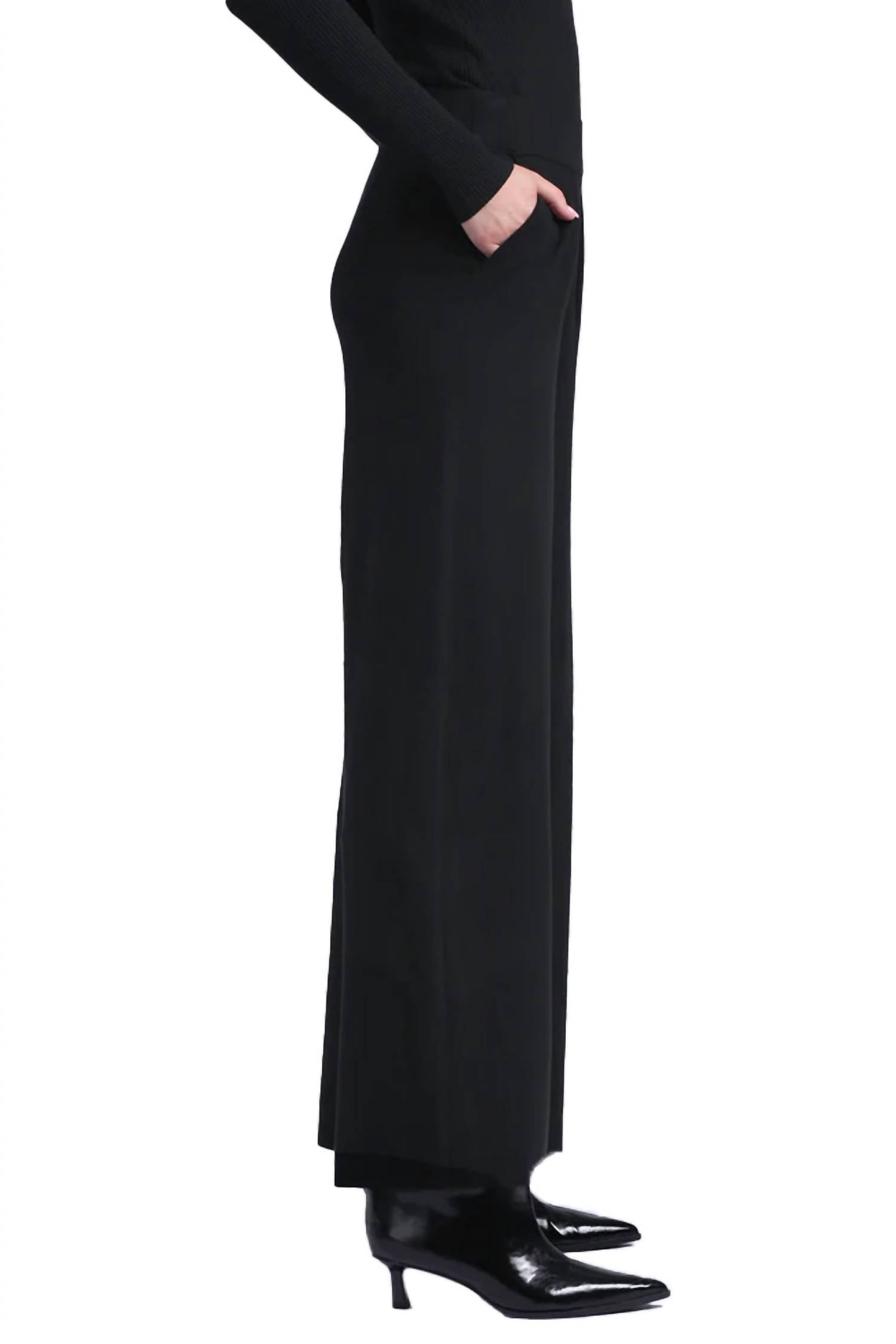 Minnie Rose - Viscose Palazzo Pant With Pockets