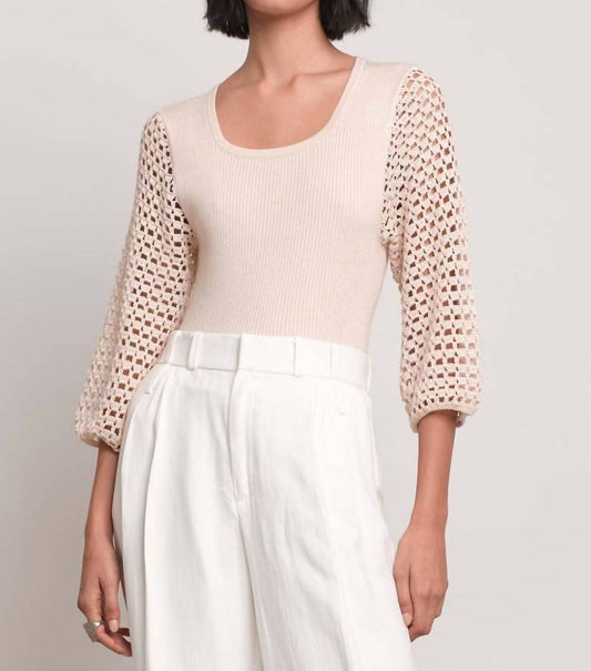 Eleven Six - PIETA CROCHET SLEEVE TOP