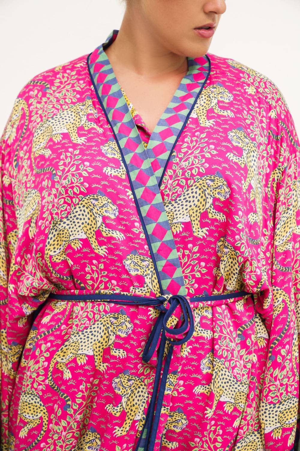 Printfresh - Bagheera Eco Satin Robe - Plus Size