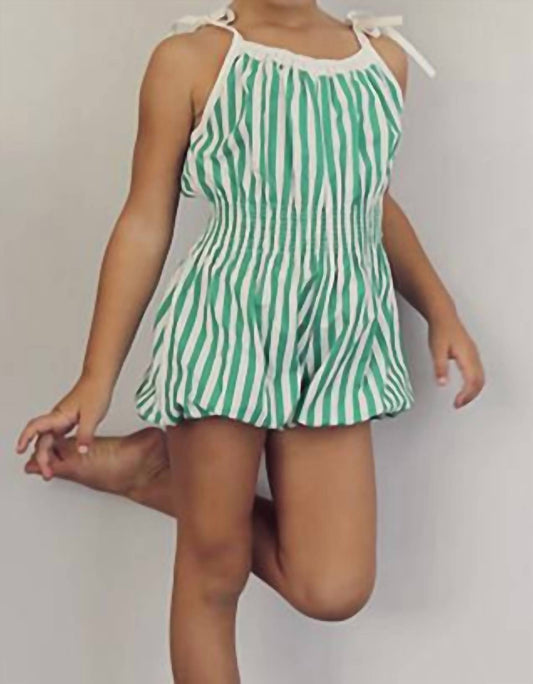 Wovenplay - Jada Seafoam Stripe Playsuit