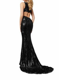 Sherri Hill - Sequin Cutout Gown