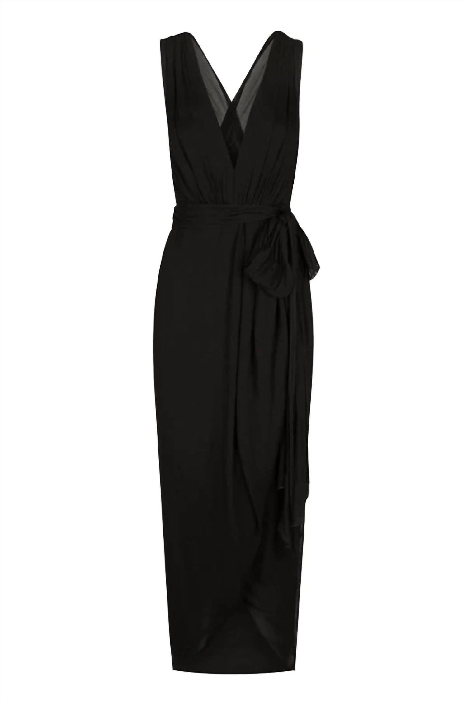 Shona Joy - ISOLA PLUNGED CROSS BACK MIDI DRESS