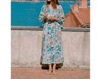 Vilagallo - Tropical Scene Print Dress