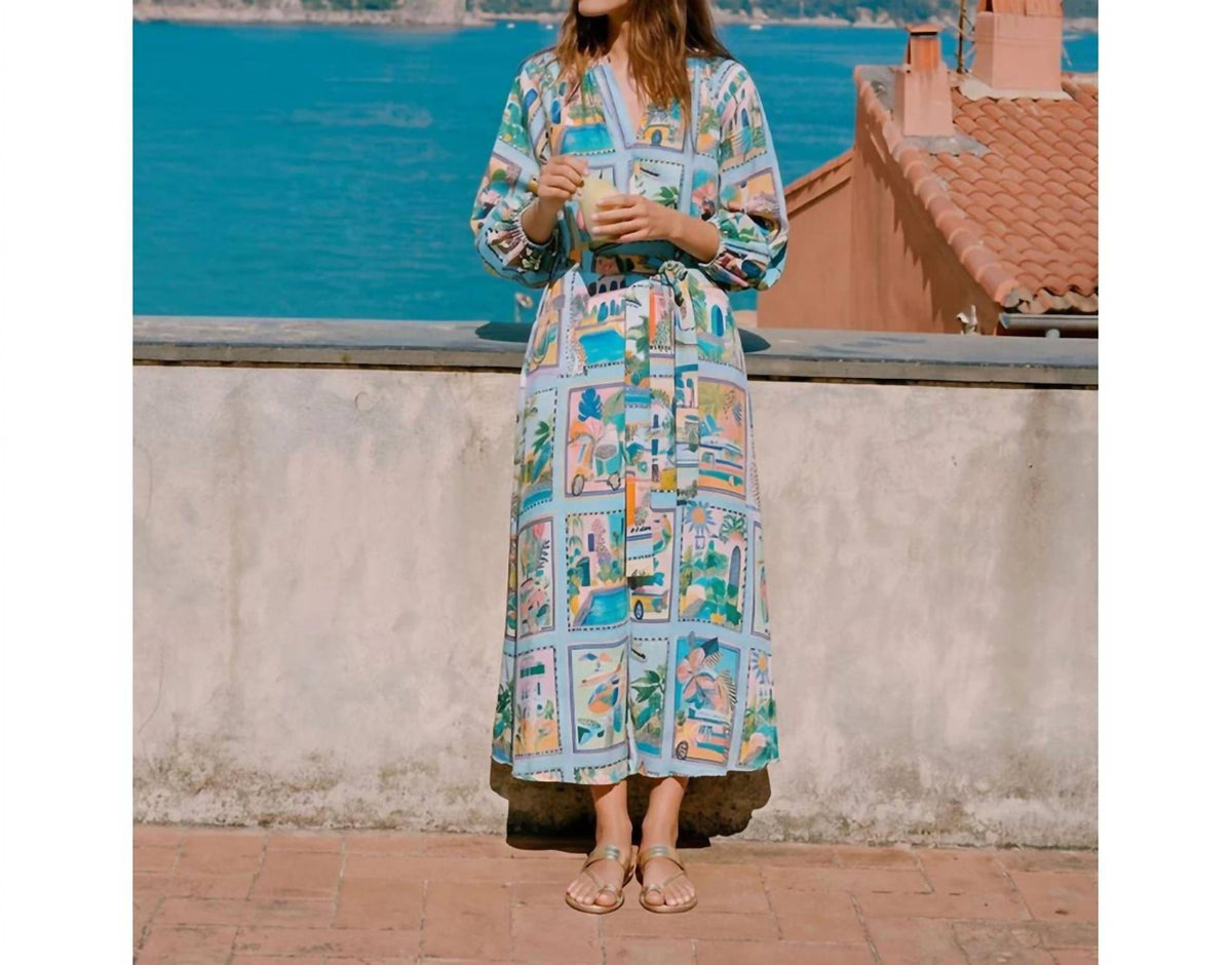 Vilagallo - Tropical Scene Print Dress