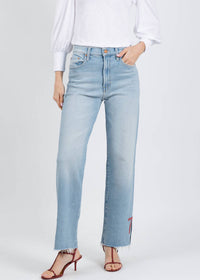 Mother - Rambler Zip Slice Hover Fray Jeans
