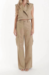 Karina Grimaldi - Sola High Waisted Cargo Pant