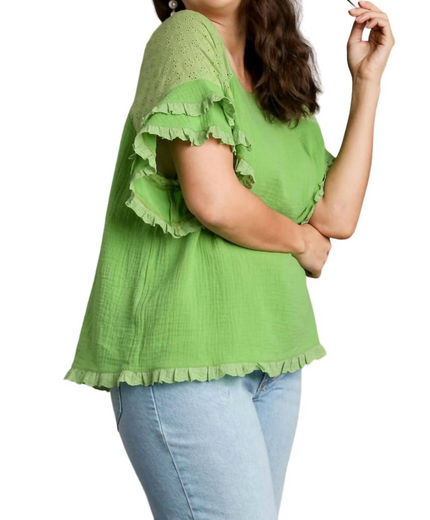 Umgee - Gauze Boxy Top - Plus