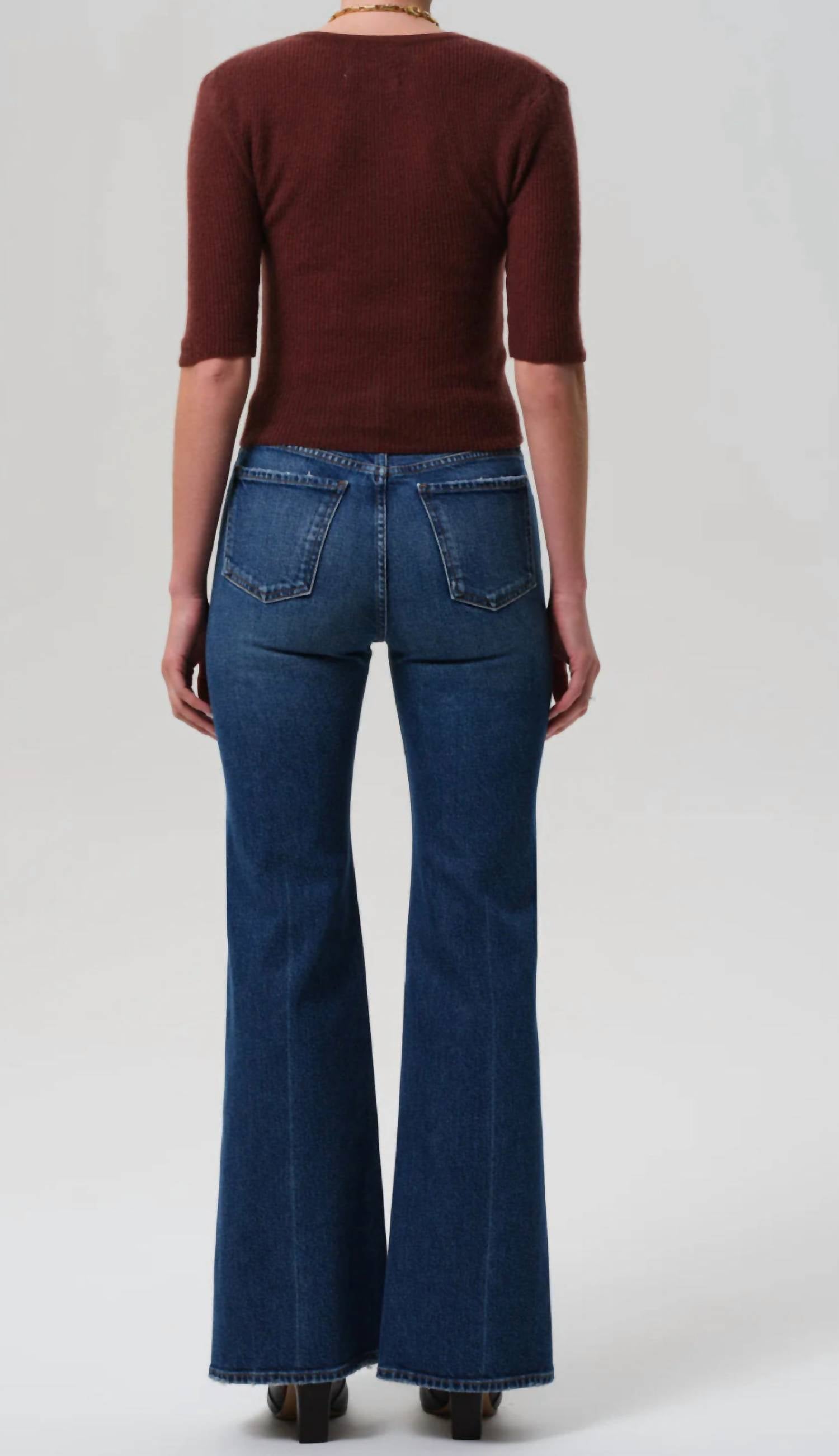 Citizens of Humanity Women's Kimberly 70s Flare Jeans in cruise - women's jeans - detail view