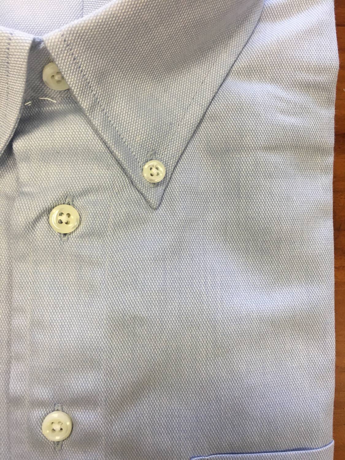 Madeleine Finn - Men's Pique Mesh Button Down Dress Shirt