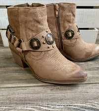 Pierre Dumas Women's Wilde Western Bootie in taupe - women's shoe