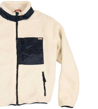Iron & Resin Men's Mammoth Sherpa Jacket in navy natural - men's jacket - detail view