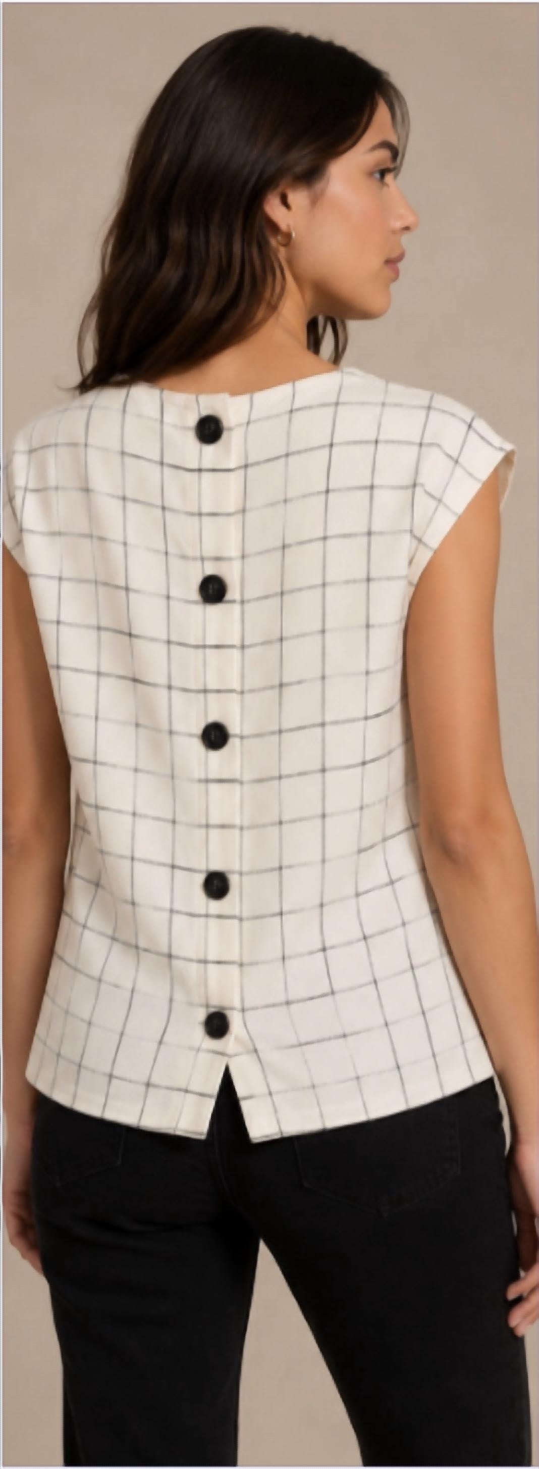 Drew - Gemma Check Top