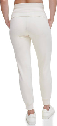 Dkny - Women's Logo-drawstring Fleece Jogger Sweatpants