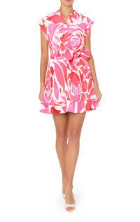 Milly - Joan Dream Rose Pleated Mini Dress