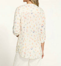 Fdj - Smocked 3/4 Sleeve Shirt