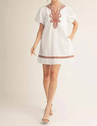 Jodifl - Embroidered Shift Dress