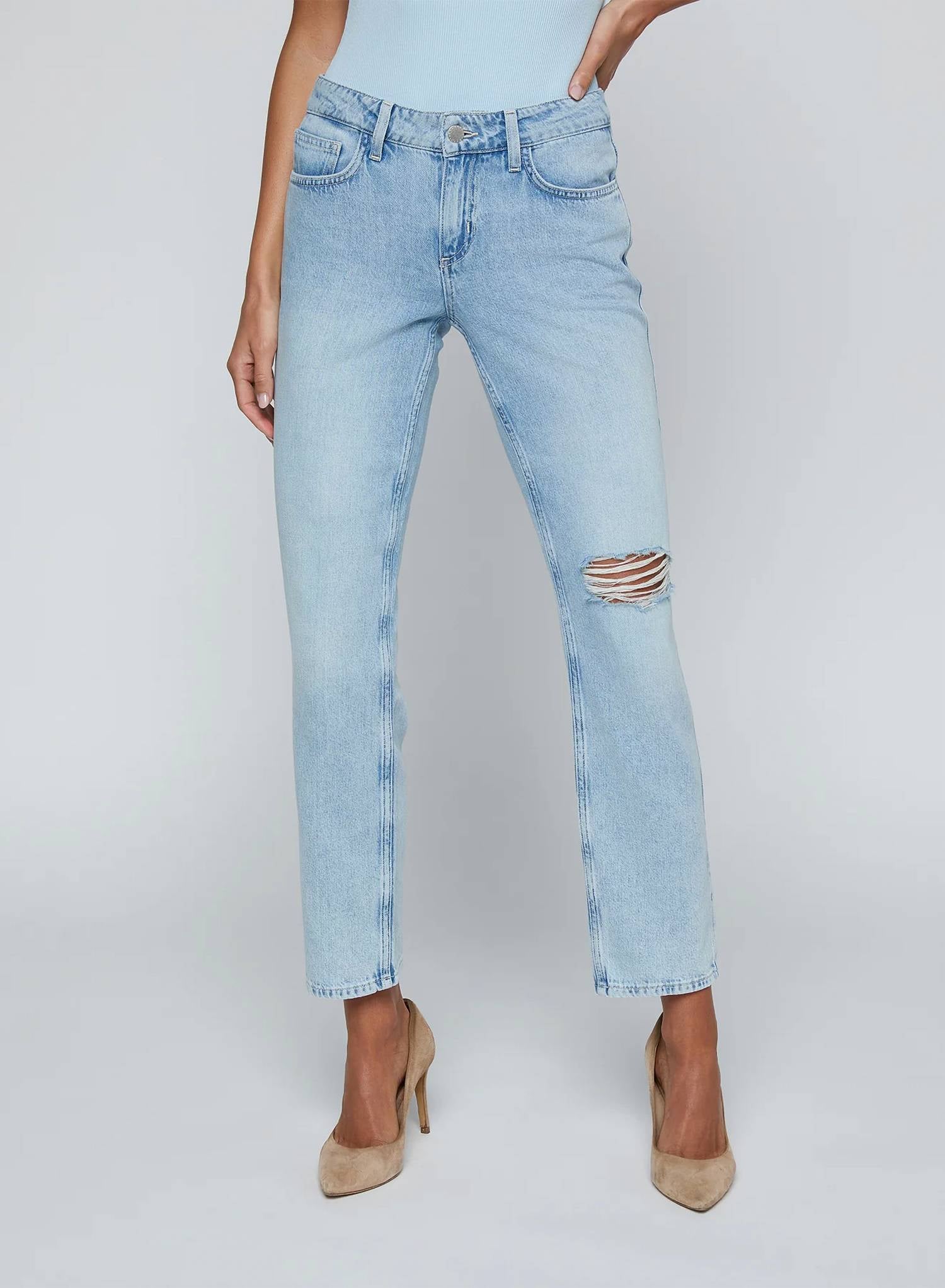L'Agence - Nevia Slouch Straight Leg Jean