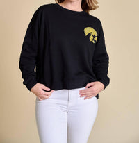 Stewart Simmons - Sequin Boxy Iowa Sweatshirt