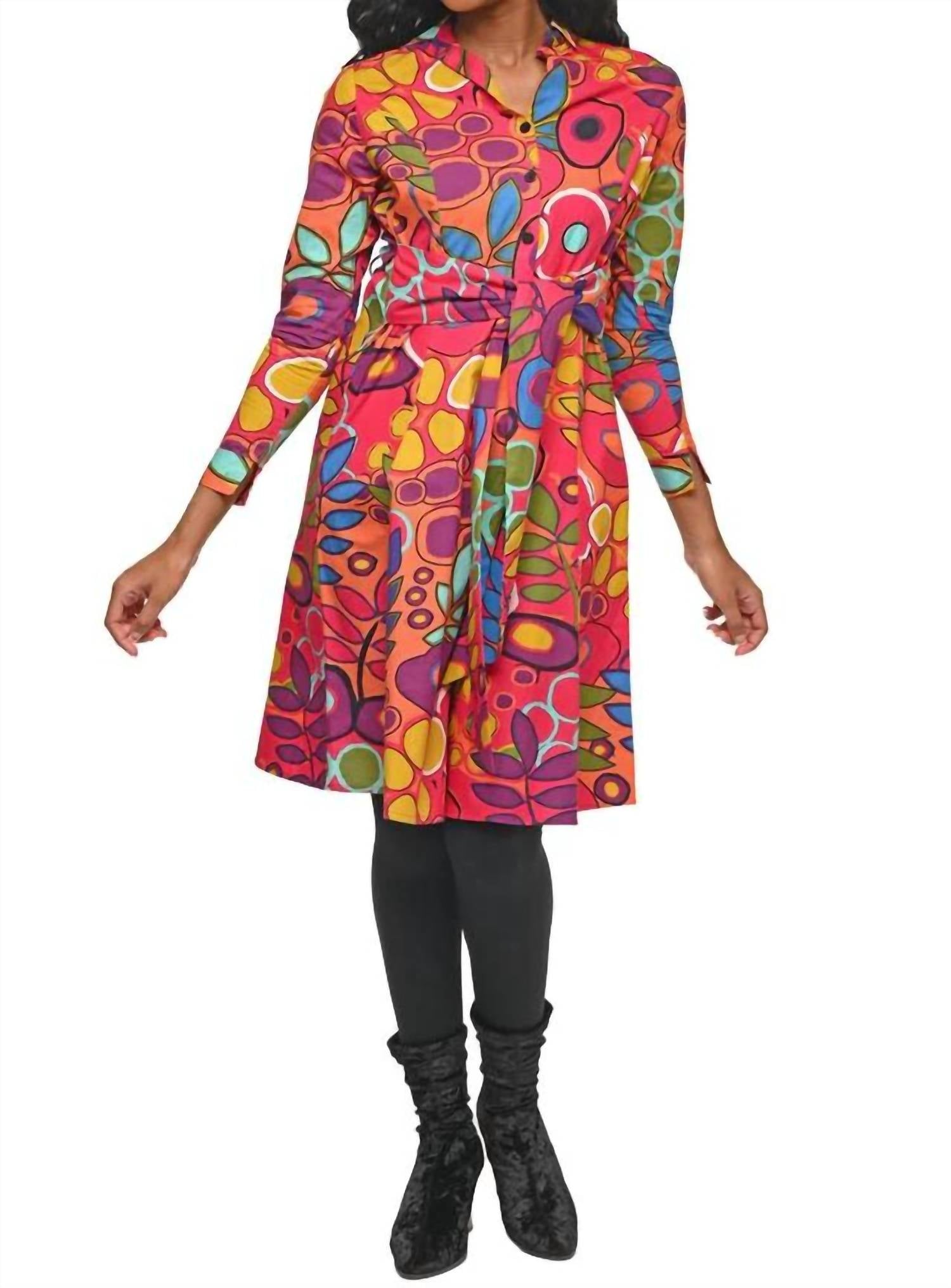 Tulip Clothing - Galapagos Orchard Midi Dress