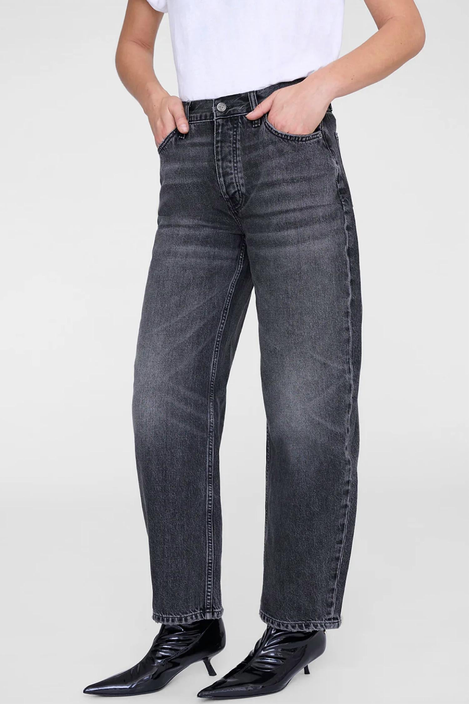 ANINE BING Fritz Jean in washed smoke grey - women's jeans