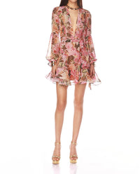 Bronx And Banco - BEDOUIN ROSE FLORAL MINI DRESS