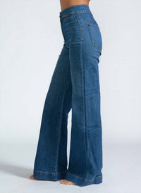 ASKK NY Brighton Wide Leg Jeans in mercury 2 - women's jeans - view 4