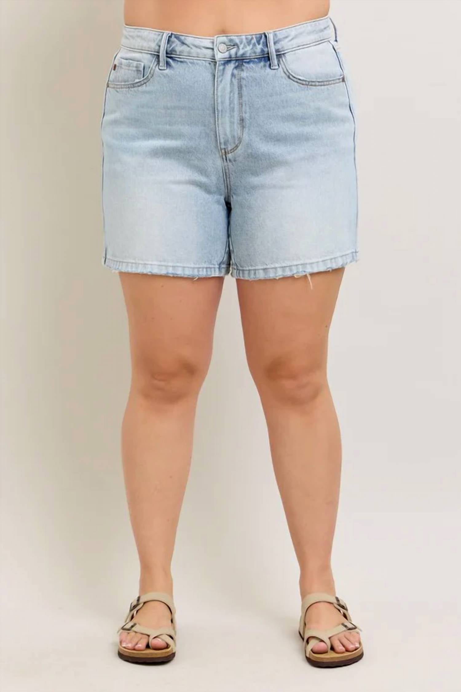 Judy Blue - Women's High Waist Rigid Magic Jean Shorts