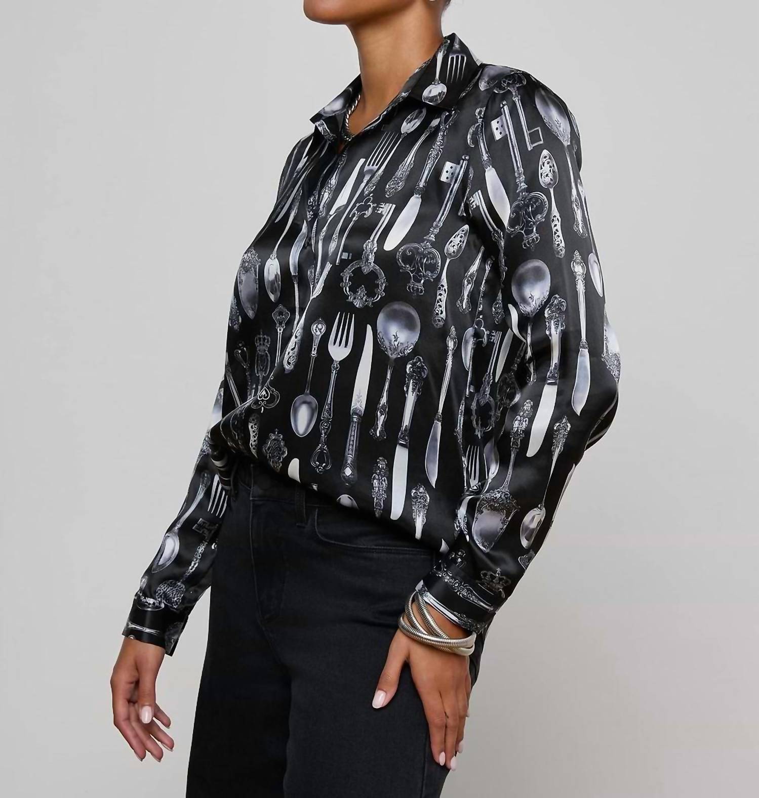 L'Agence - Tyler Silk Blouse