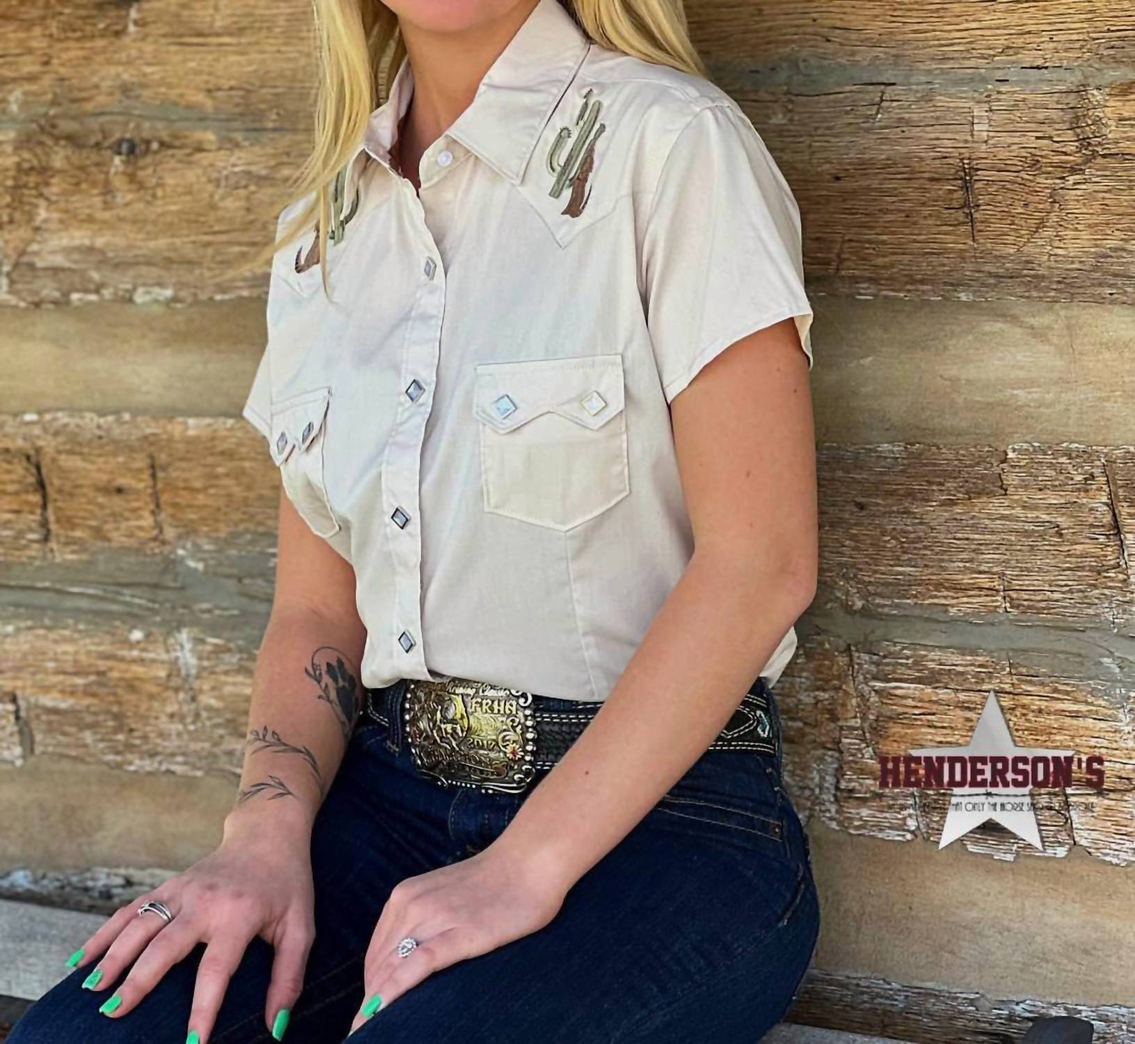 Panhandle - Women's Rough Stock Solid Short Sleeve Shirt