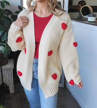 Sweet Generis Heart On My Sleeve Cardigan in multi - women's cardigan - view 6