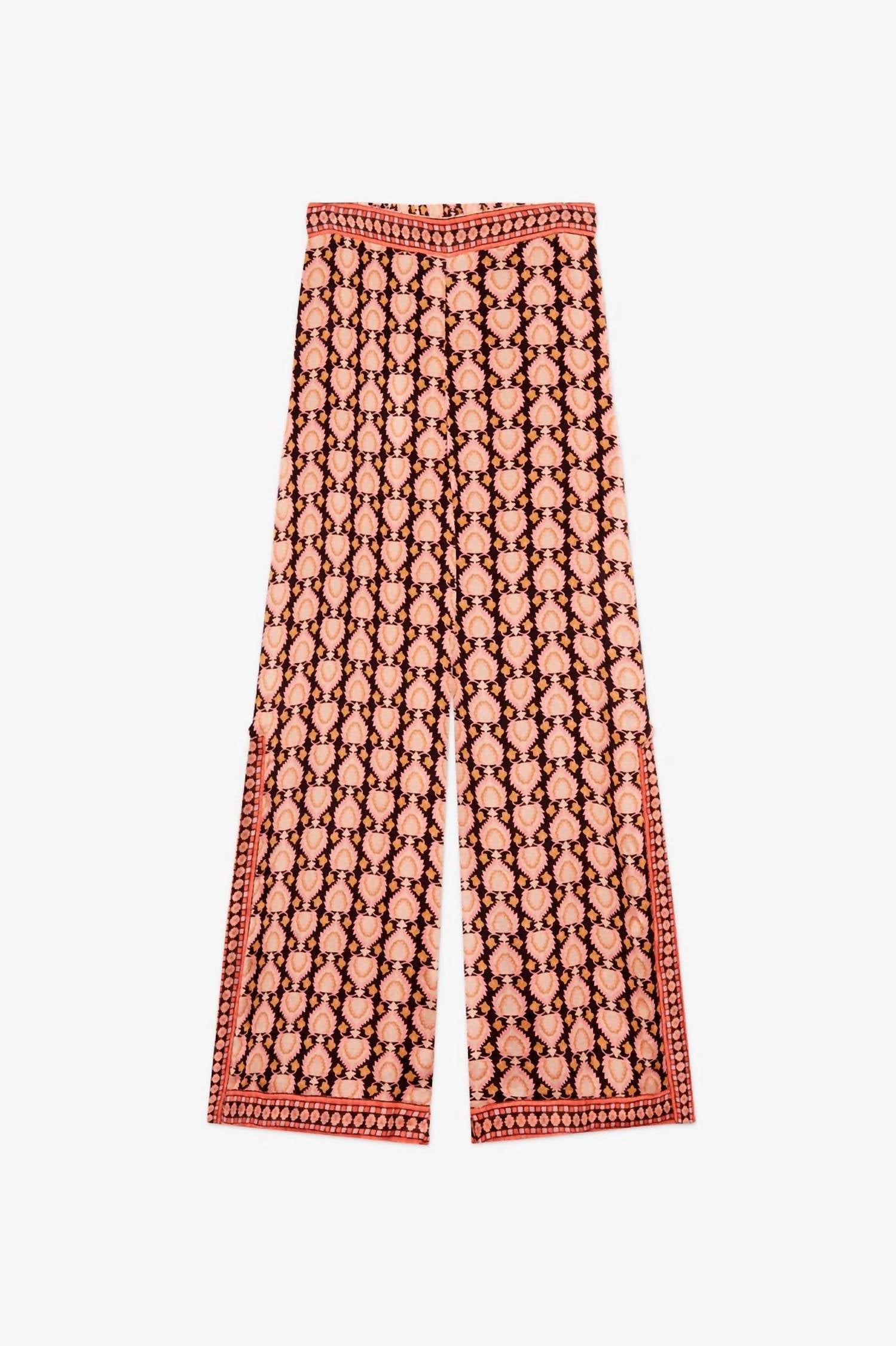 Nekane - Terracota Printed Long Pant