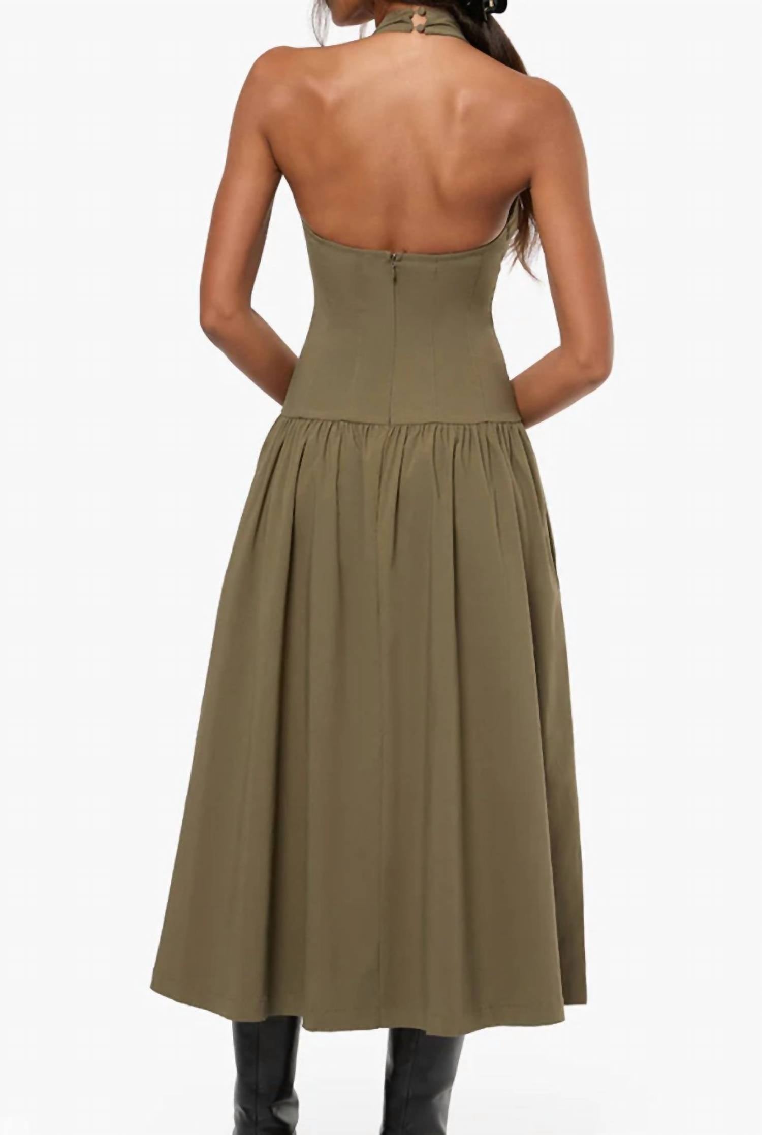 Www - Halter Corset Midi Dress