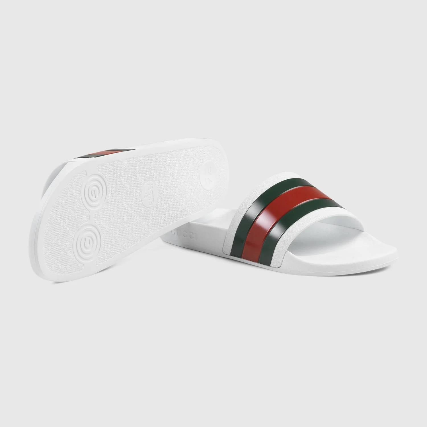 Gucci - Men's Pursuit Pool Web Rubber Slides