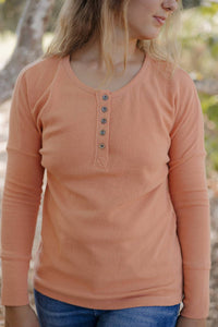 Threaded Pear - Camila Long Sleeve Henley Top