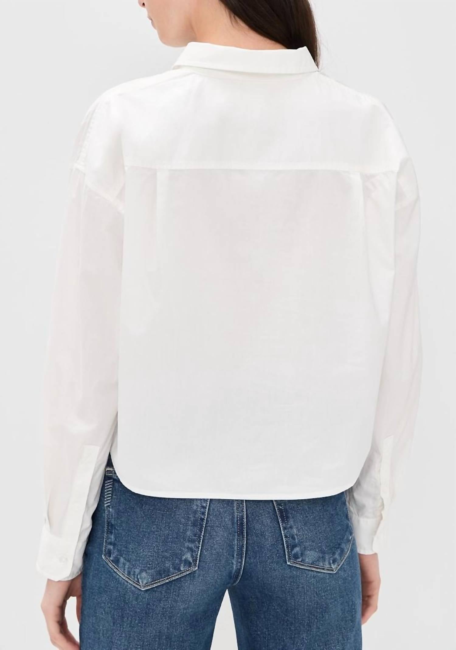 Z Supply Lisette Top in white - women's shirt - alternate view