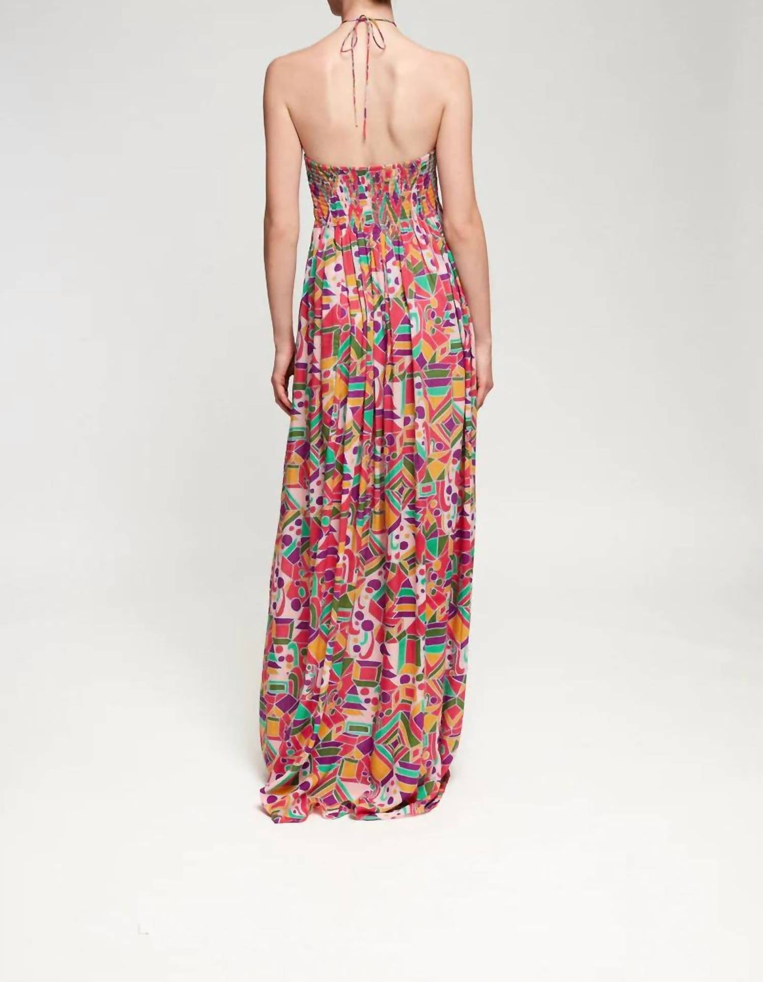 HALTERNECK MAXI DRESS