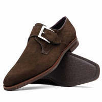 Zelli Italia - Men's Hebilla Italian Suede Monk Strap Shoe