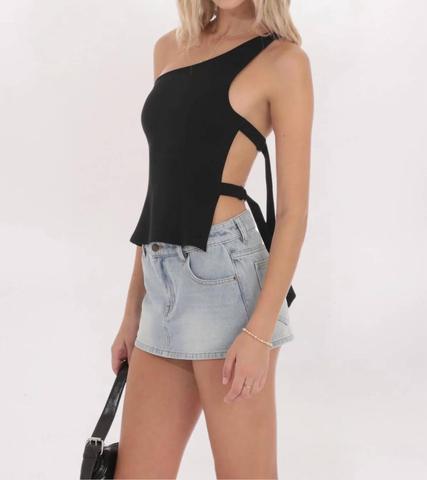 Lucy In The Sky - Strappy One Shoulder Top