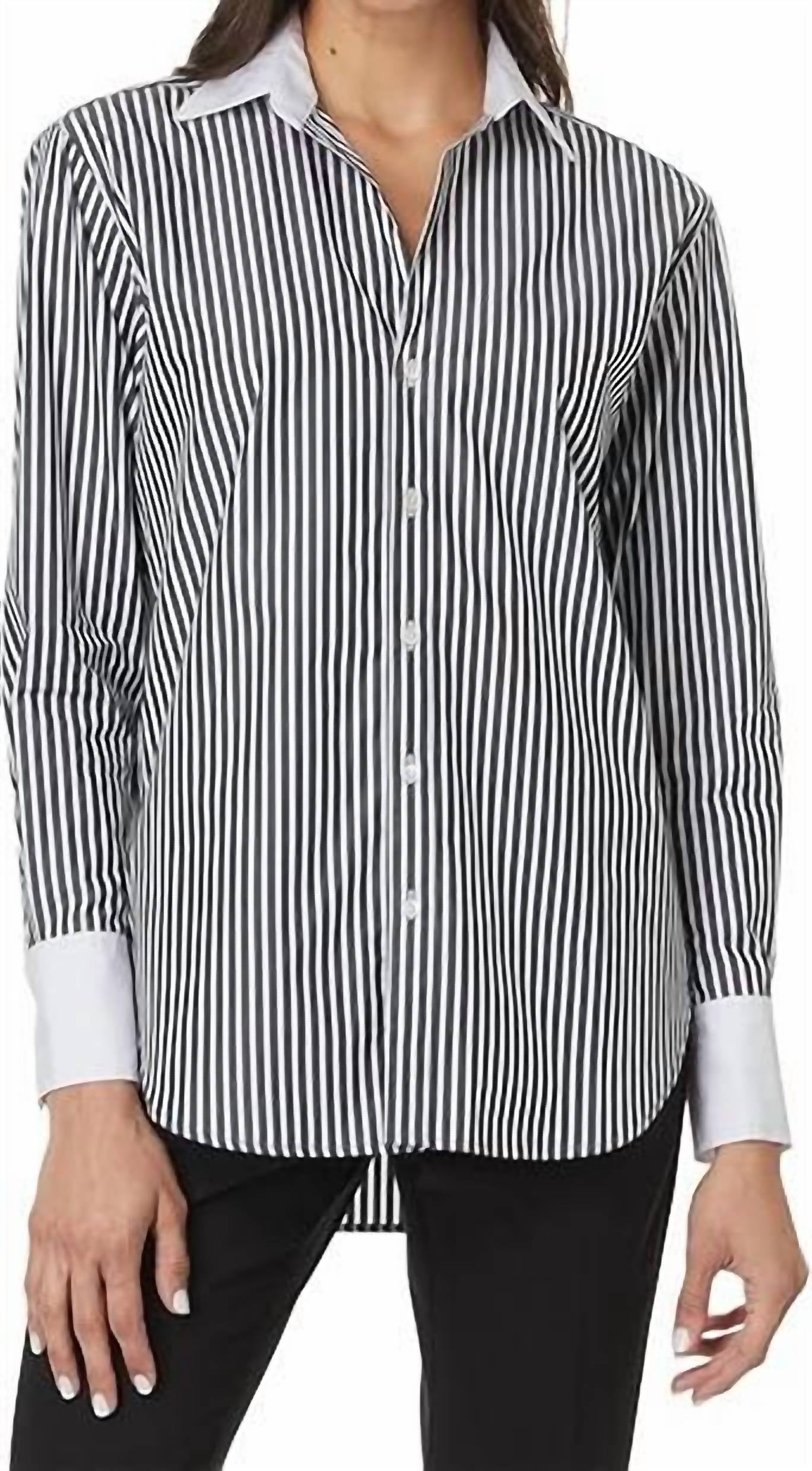 Elliott Lauren - Parallel Lines Button Front Shirt