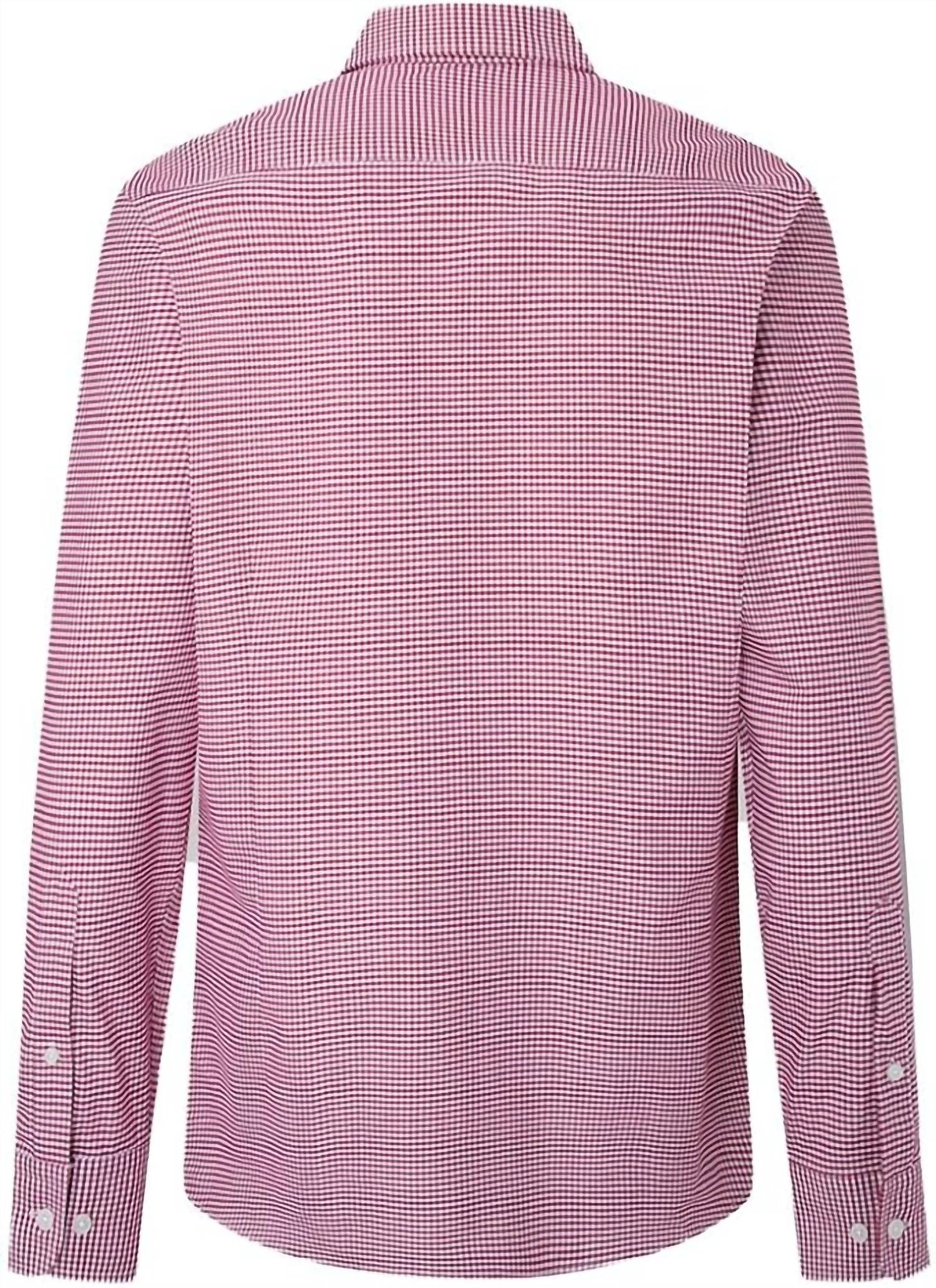 SOUTHERN TIDE Men's Gingham Texas Tech Intercoastal Sport Shirt in red white - men's shirt - detail view