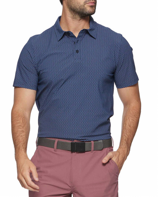 Flags & Anthem - Stateline Short Sleeve Geo Dot Performance Shirt