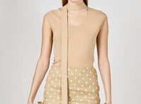 English Factory - Neck Tie Knitted Top