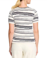 Nzt By Nic+Zoe - Shoreline Mixed Knit Tee