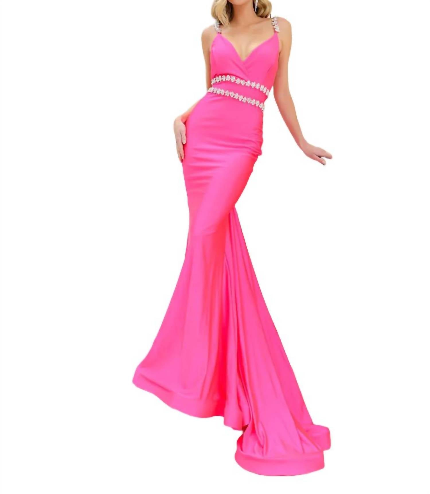 jessica angel prom dress Gowns San Diego | Prevue Formal & Bridal - 2496 size long evening gowns for prom and off V-Neck Long Backless Mermaid Formal