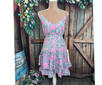 Lumiere - Coastal Embroidered Floral Tiered Dress